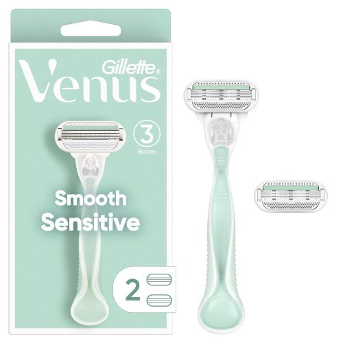 Gillette készülék+2 db borotvabetét női Venus Smooth Sensitive Skin Elixir