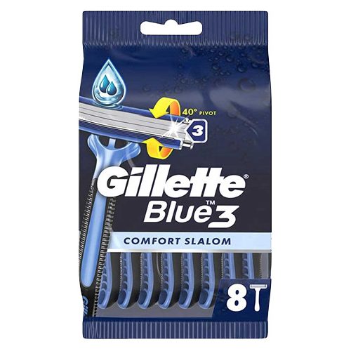 Gillette eldobható borotva 8 db Blue 3 Comfort Slalom