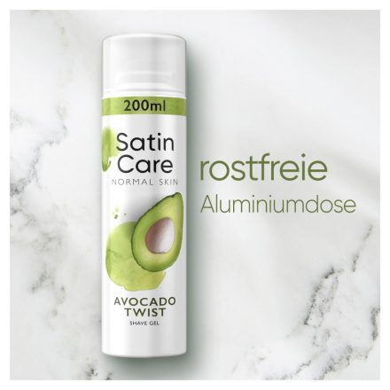 Gillette borotvagél női 200 ml Satin Care Avocado Twist