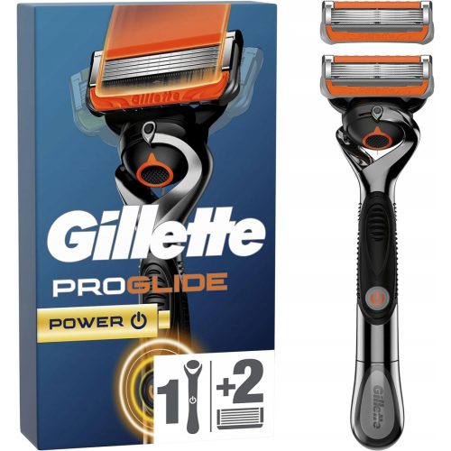 Gillette készülék+2 db borotvabetét+elem Fusion Proglide Flexball Power