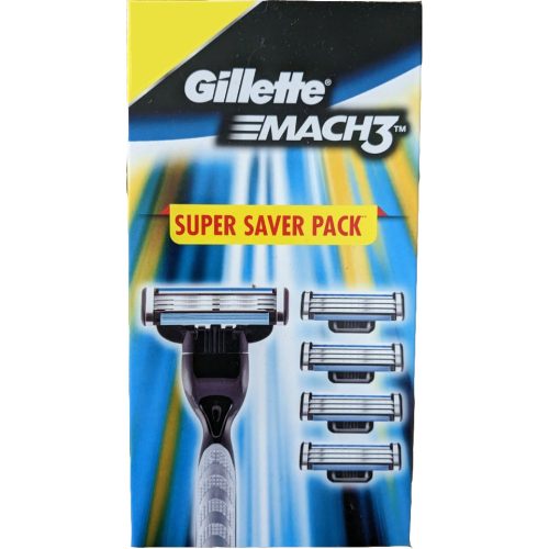 Gillette készülék+5 db borotvabetét Mach3