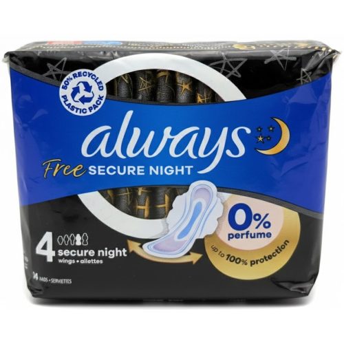 Always eü.betét 6 db Ultra/Free Secure Night Size 4