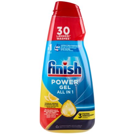 Finish folyékony mosogatószer gépi 30 mosás 600 ml All in 1 Max Power 3x Lemon