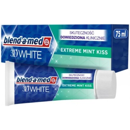 Blend A Med fogkrém 75 ml 3D White Extreme Mint Kiss