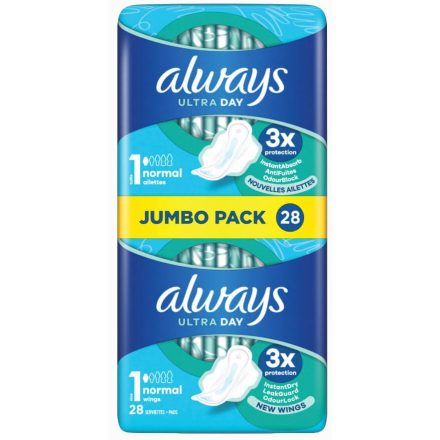 Always eü.betét 28 db Ultra Day Normal Size 1+2 db Ultra Secure Night Size 4
