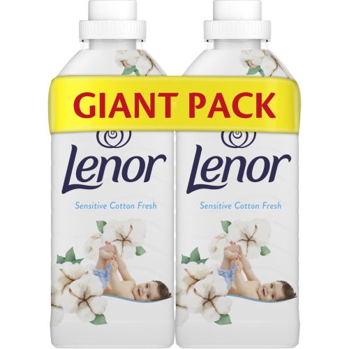 Lenor öblítő duopack 2x48 mosás 2x1,2 l Sensitive Cotton Fresh