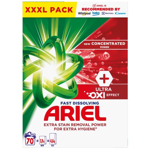 Ariel mosópor dobozos 70 mosás 3,85 kg Ultra Oxi Effect