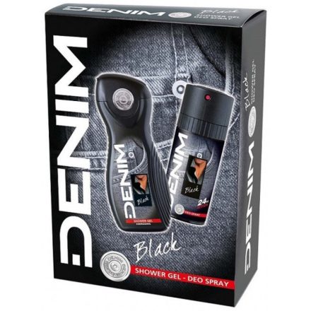 Denim ajándékcsomag Black tusfürdő 250 ml+deo 150 ml
