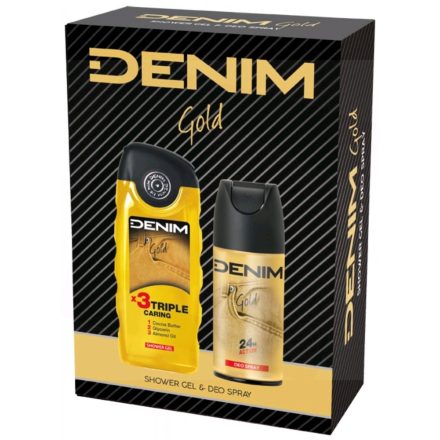 Denim ajándékcsomag Gold tusfürdő 250 ml+deo 150 ml