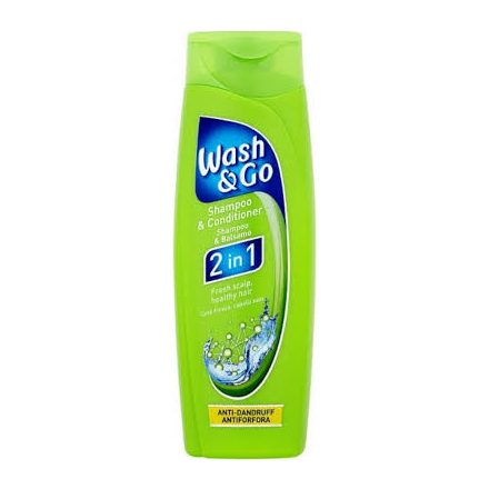 Wash&Go sampon 400 ml Anti dandruff 2in1