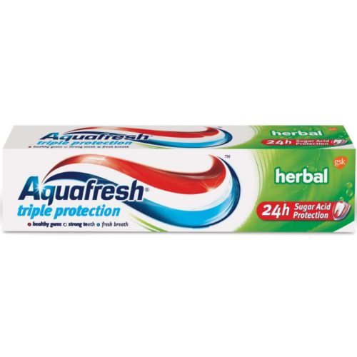 Aquafresh fogkrém 75 ml Triple Protection Herbal