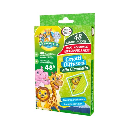 Szúnyogcsípés elleni matricák állatkölykök 48 db-os