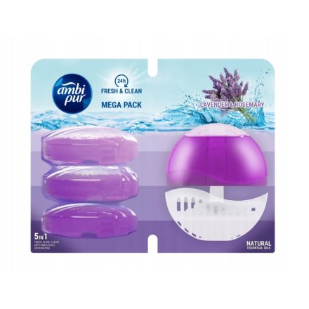 Ambi Pur wc illatosító+ut.4x55 ml Lavander & Rosemary