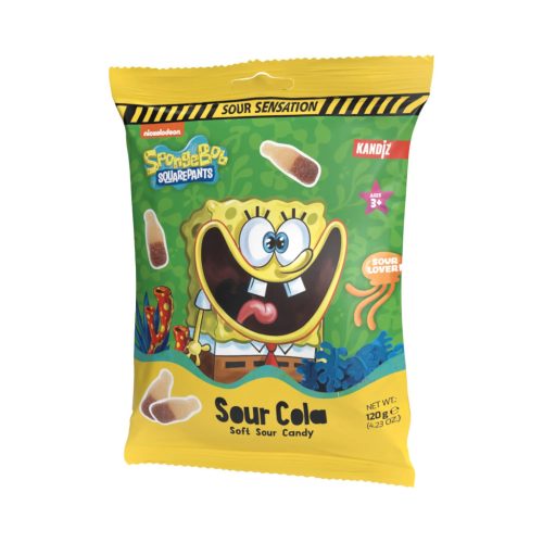   Gummiz Sour Cola - Savanyú kólás gumicukor 120g - Spongyabob
