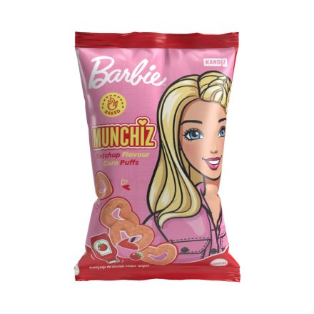 Munchiz kukorica puffancs Ketchup 35g - Barbie