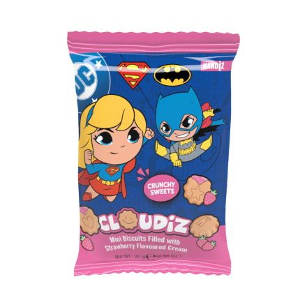 Cloudiz BAG mini keksz eperkrémmel töltve 25g - DC