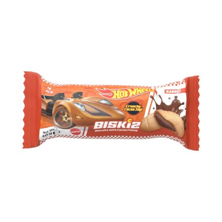 Biskiz kakaókrémmel töltött keksz 40g - Hot Wheels