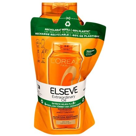 Elseve duopack sampon 400 ml +utántöltő 250 ml Extraordinary oil