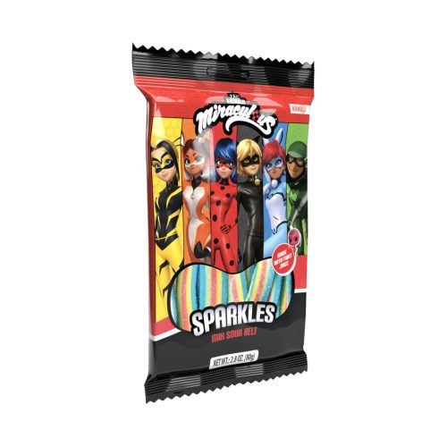  Sparkles Mix Sour Belt-Gyümölcsös savanyú gumiszíj 80g - Katicabogár