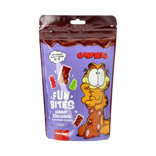   Fun Bites - Csokoládéba mártott gumicukor - 100g - Garfield