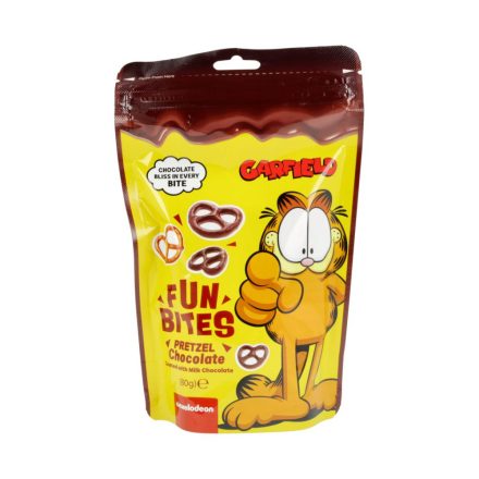 Fun Bites - Csokoládéba mártott sós perec - 80g - Garfield
