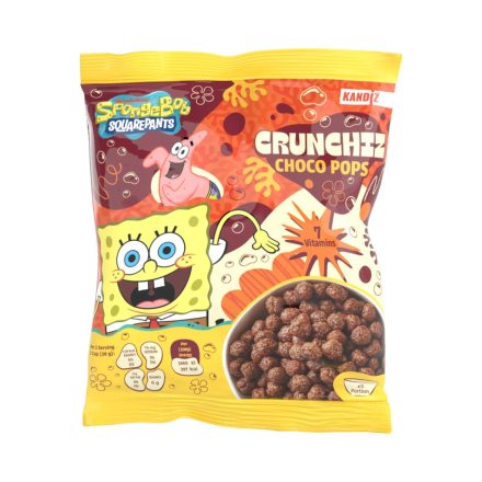 Reggeliző gabona csokoládé golyó meglepetéssel - Choco Pops 150g - Spongyabob