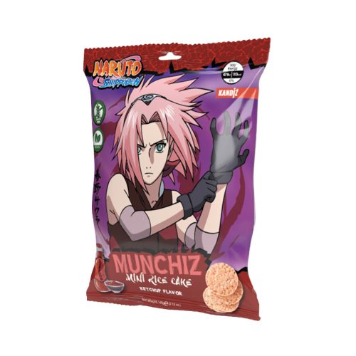 Naruto Munchiz mini rice cake - Rizs chips 60g Ketchup ízzel