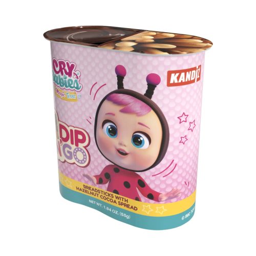   Dip N' Go Kakaós mogyorókrém és ropogós pálcikák 55g - Cry Babies Magic Tears