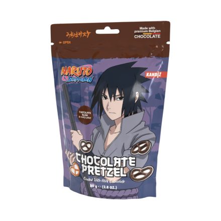 Fun Bites - Csokoládéba mártott sós perec - 80g - Naruto