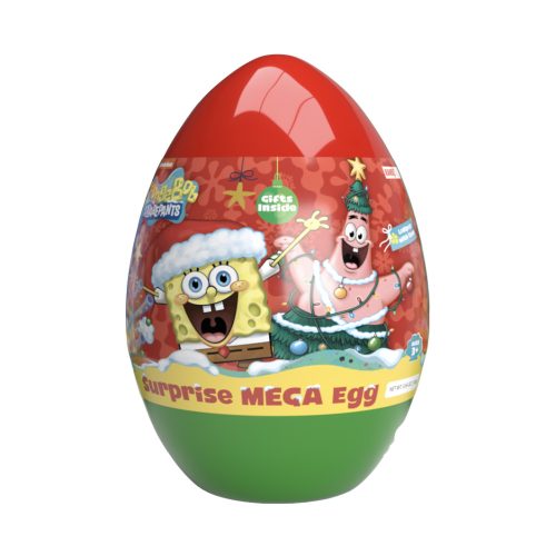 Mega Surprise Egg-Óriás meglepetés tojás persely 160g - Spongyabob XMAS