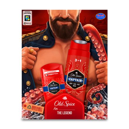 Old Spice ajándékcsomag Captain tusfürdő 250 ml+stift 50 ml