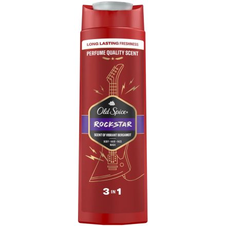 Old Spice tusfürdő 400 ml 3in1 Rockstar/Tomorrowland