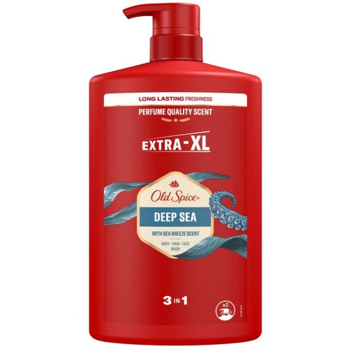 Old Spice tusfürdő pumpás 1 l Deep Sea 3in1
