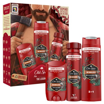 Old Spice ajándékcsomag Bearglove tusfürdő 250ml+deo 150 ml+ stift 50 ml