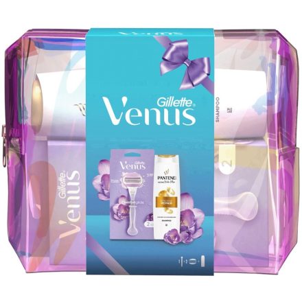 Gillette ajándékcsomag női Venus borotva+2 betét+Pantene sampon 250 ml