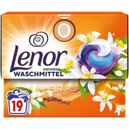 Lenor folyékony kapszula 19 mosás 19 db Orange&Peach