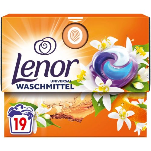 Lenor folyékony kapszula 19 mosás 19 db Orange&Peach