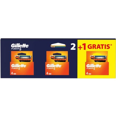 Gillette borotvabetét 3x4 db Fusion
