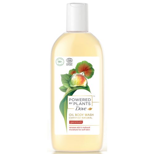 Dove tusfürdő olaj 250 ml Powered By Plants Geránium
