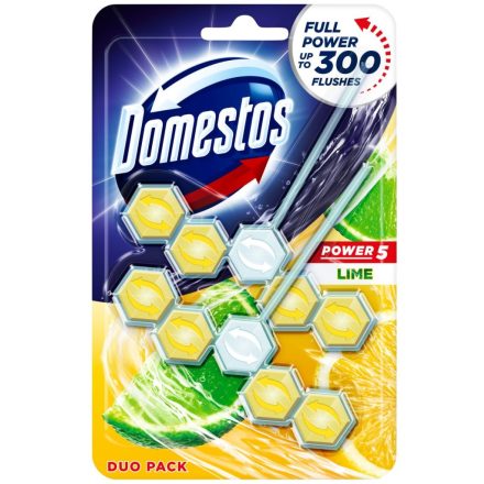 Domestos wc illatosító 2x55 g Power 5 Lime