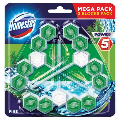 Domestos wc illatosító 3x55 g Power 5 Pine