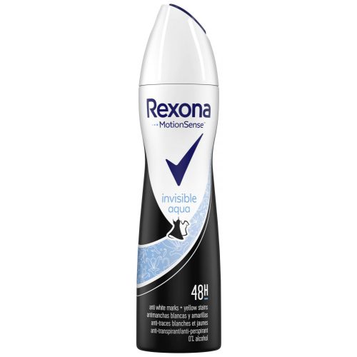 Rexona dezodor 150 ml - Invisible B&W Aqua 0% alcohol