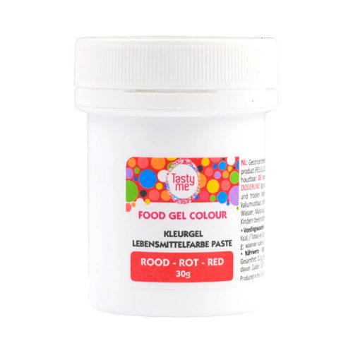 Tasty Me gluténmentes ételfesték gél 30g - piros