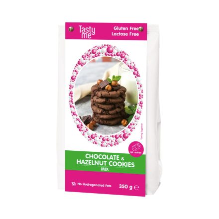 Tasty me glutén- és laktózmentes csokis mogyorós keksz mix 350g