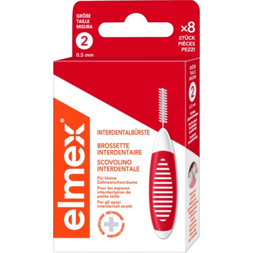 Elmex fogköztisztító kefe 8 db 0,5 mm