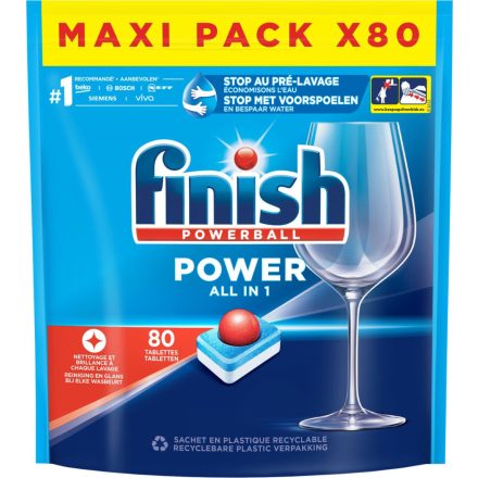 Finish mosogató tabletta 80 mosás 80 db Power All in 1 Regular
