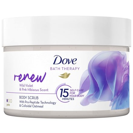Dove testradír tégelyes 295 ml Renew Wild Violet&Pink Hibiscus Scent