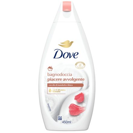 Dove tusfürdő 450 ml Piacere Avvolgente Almond oil and Hibiscus