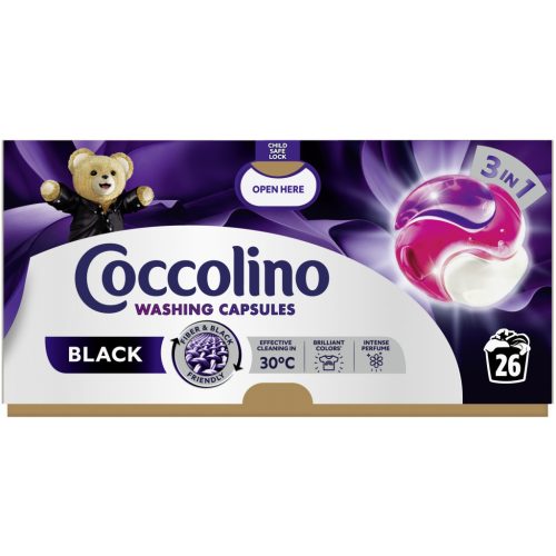 Coccolino folyékony kapszula 26 mosás 26 db Black