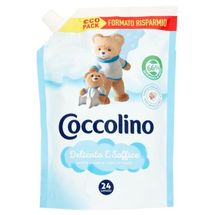 Coccolino öblítő koncentrátum utántöltő 26 mosás 600 ml Delicato&Soffice